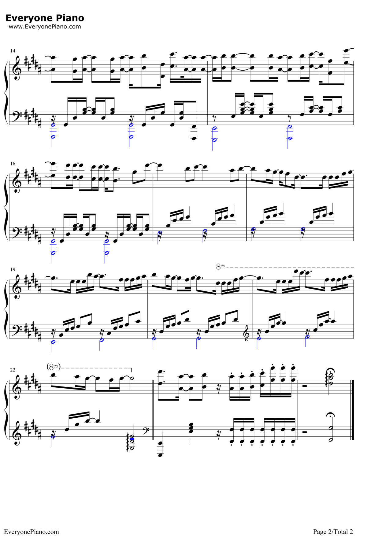 Désir钢琴谱-GARNiDELiA-FateApocryphaED2