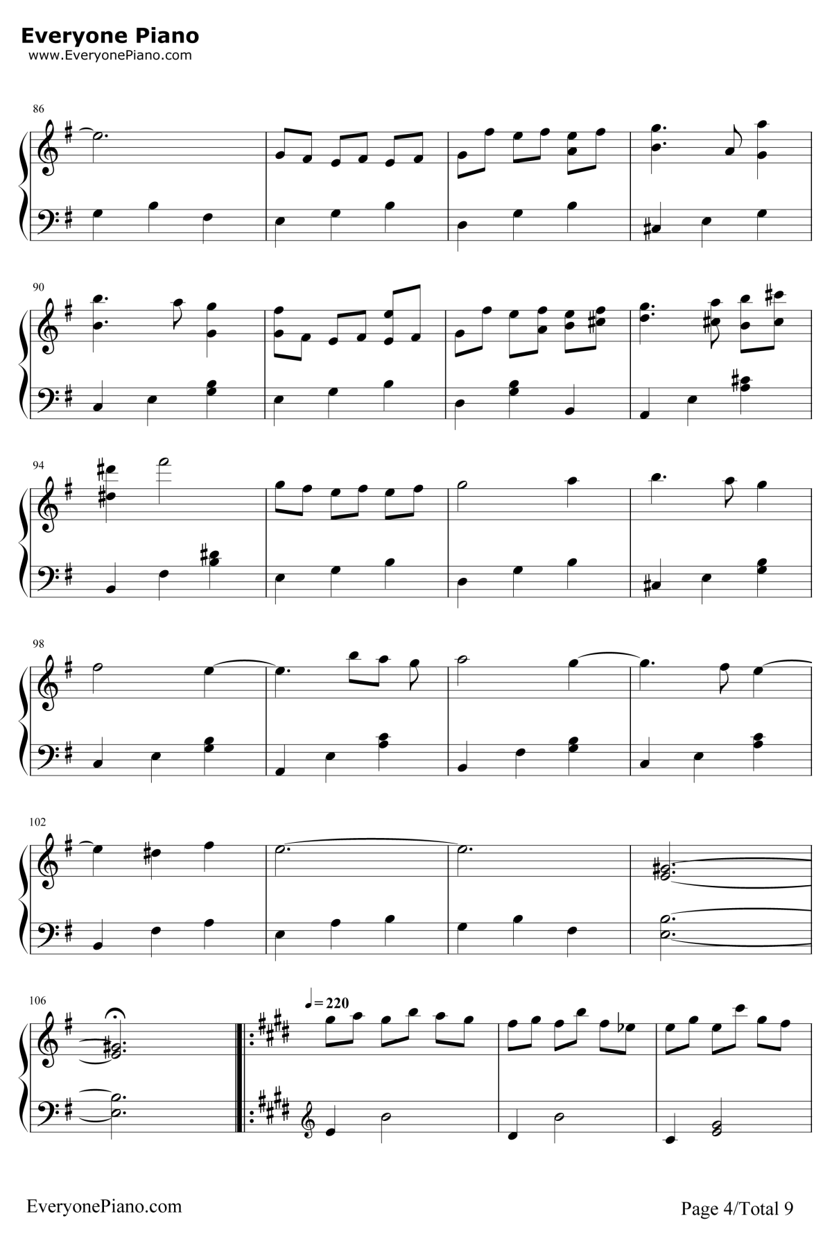 Granado Espada钢琴谱-IMCGames-卓越之剑4