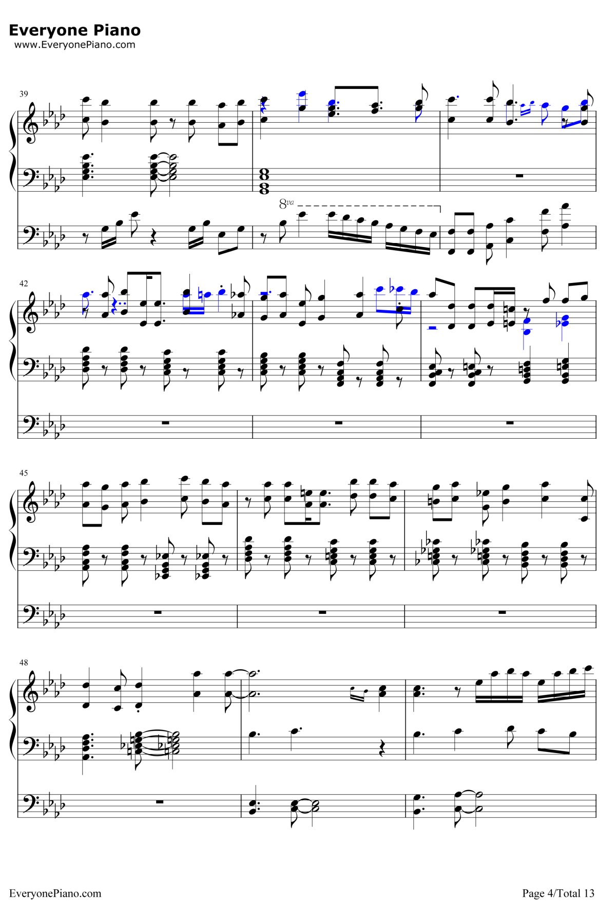 星を辿れば钢琴谱-大原ゆい子-小魔女学园ED14