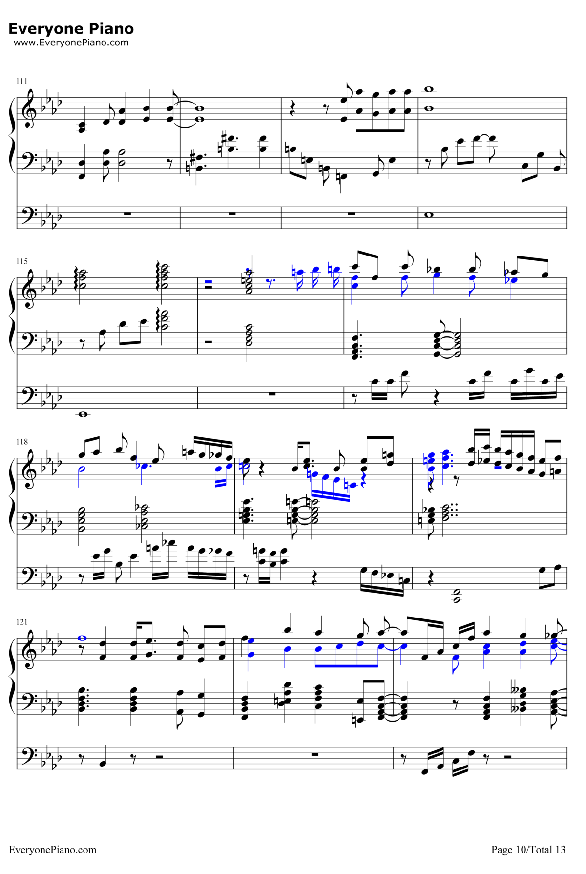 星を辿れば钢琴谱-大原ゆい子-小魔女学园ED110