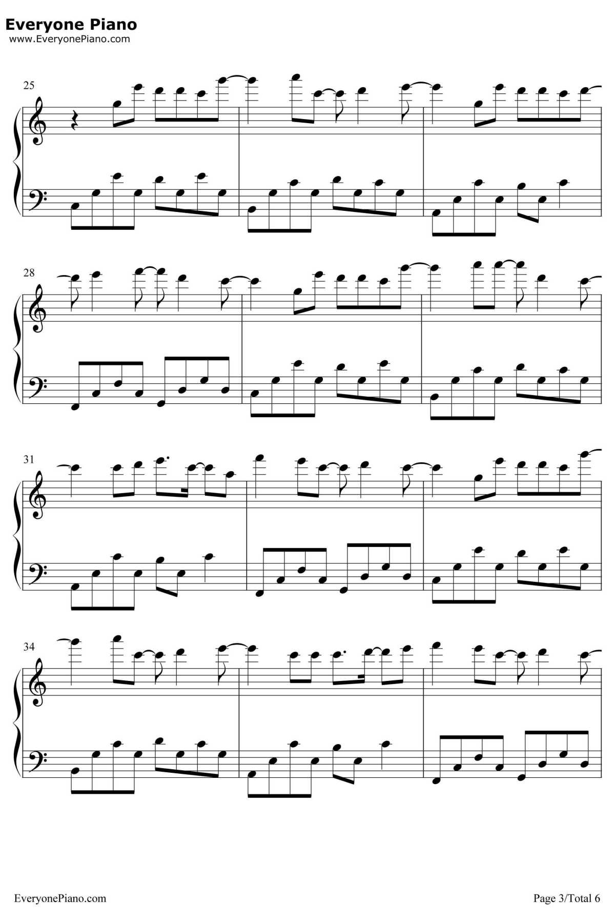 Good Bye My Love钢琴谱-何俊明-放羊的星星OST3