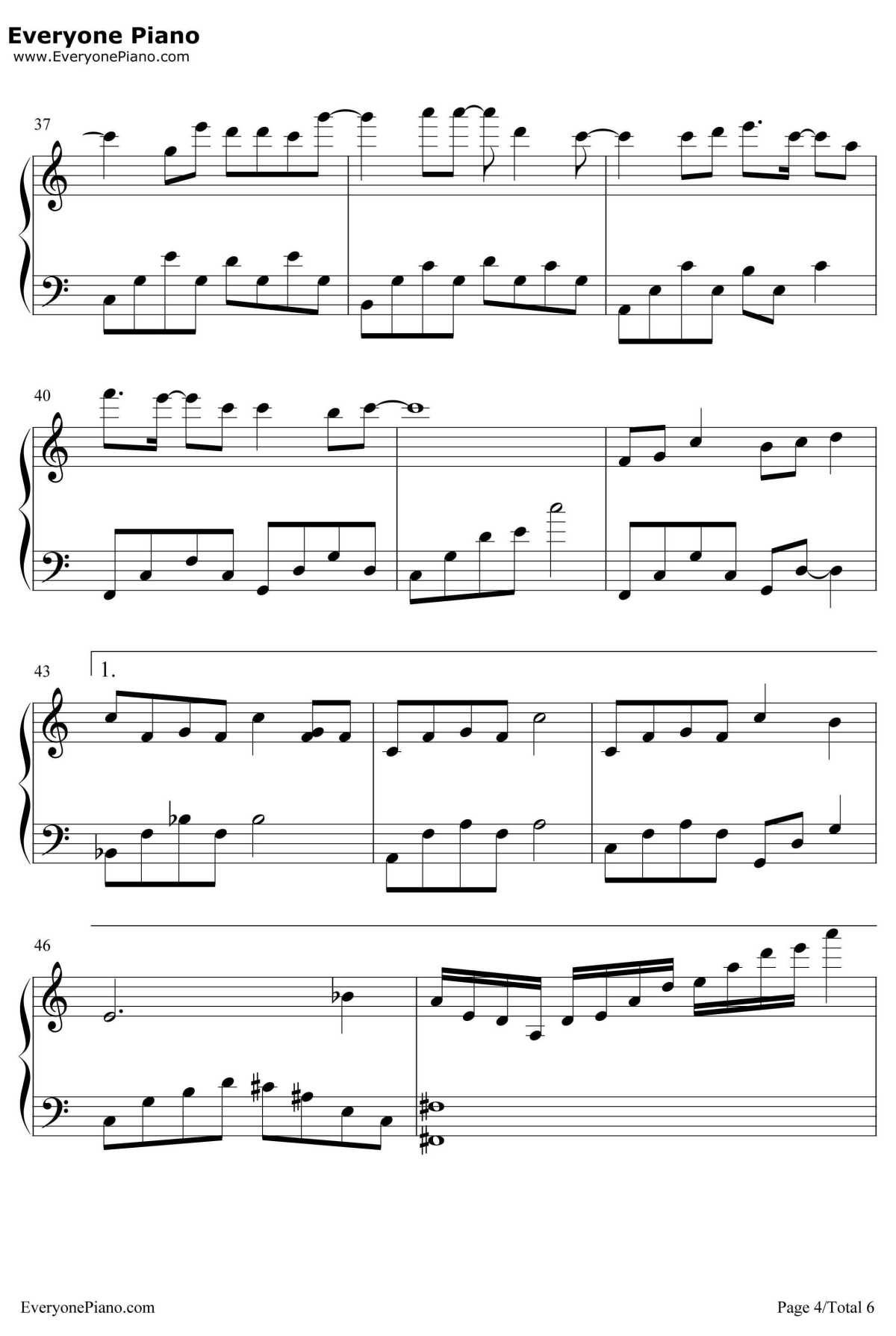 Good Bye My Love钢琴谱-何俊明-放羊的星星OST4