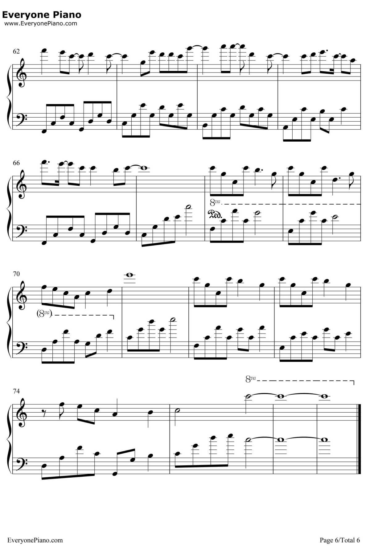 Good Bye My Love钢琴谱-何俊明-放羊的星星OST6