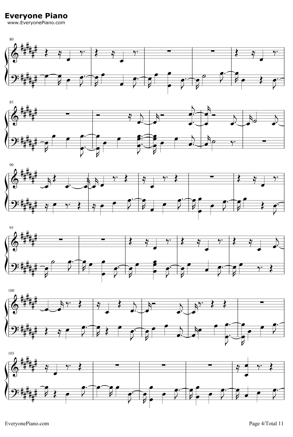 Miracles Some one Special钢琴谱-ColdplayftBigSean4