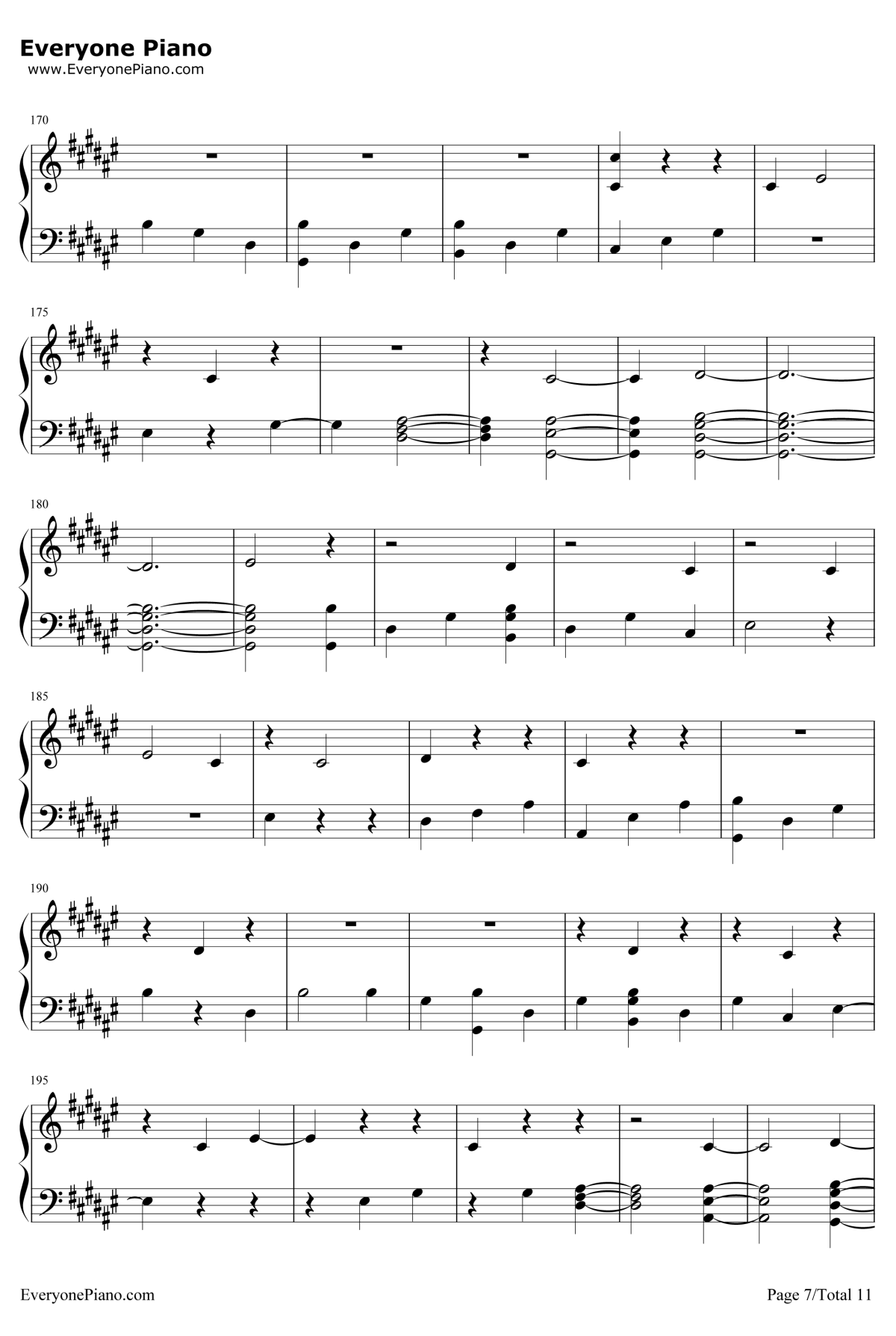 Miracles Some one Special钢琴谱-ColdplayftBigSean7