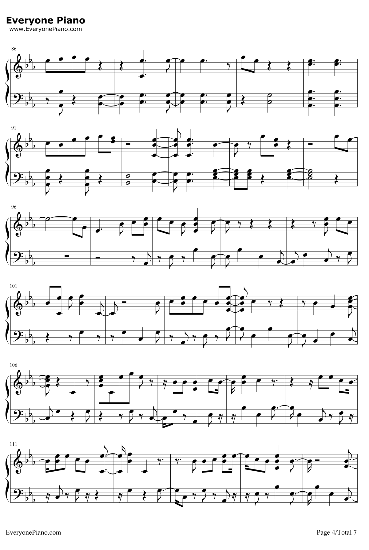 First Time钢琴谱-KygoandEllieGoulding4