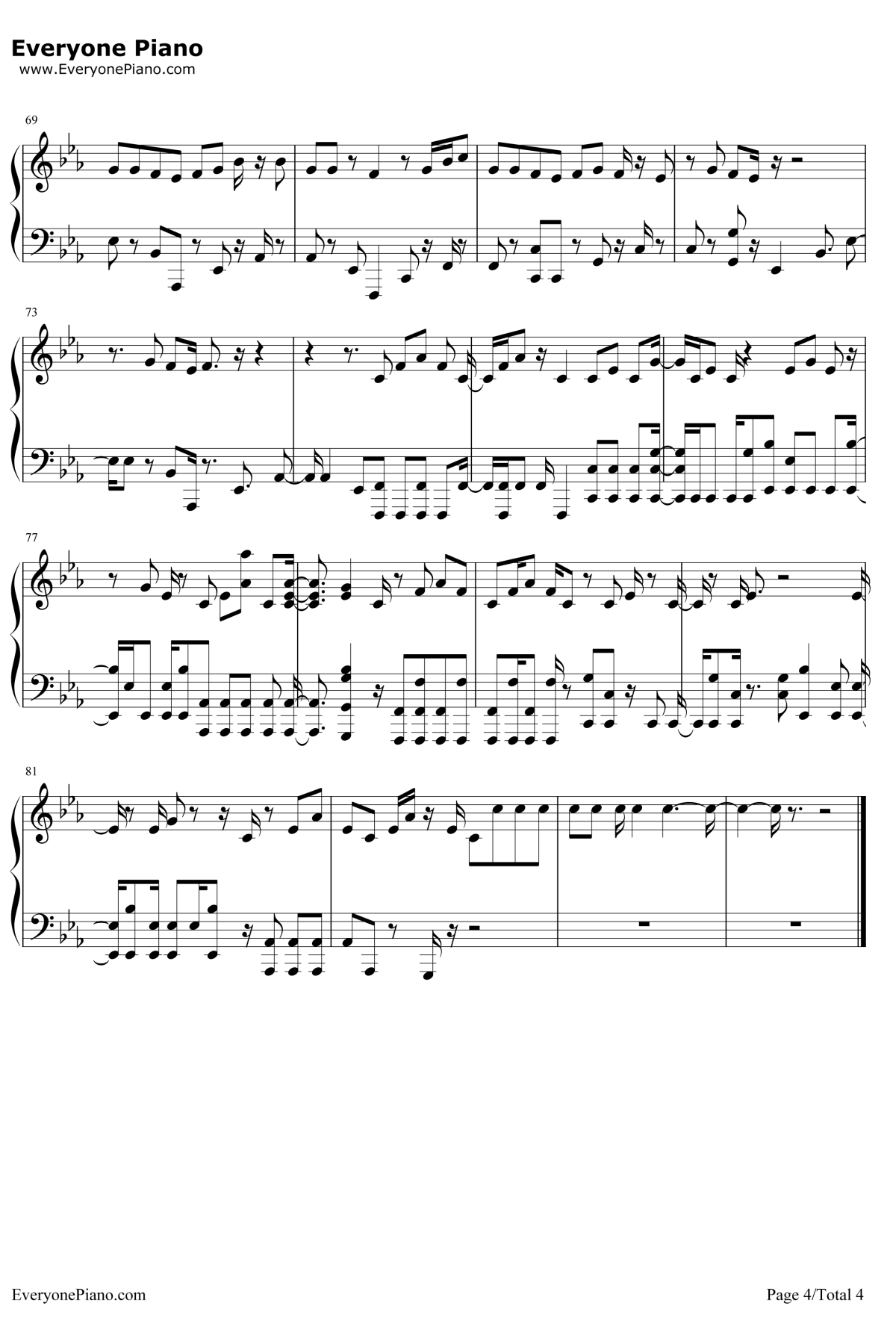 Hard Times钢琴谱-Paramore4