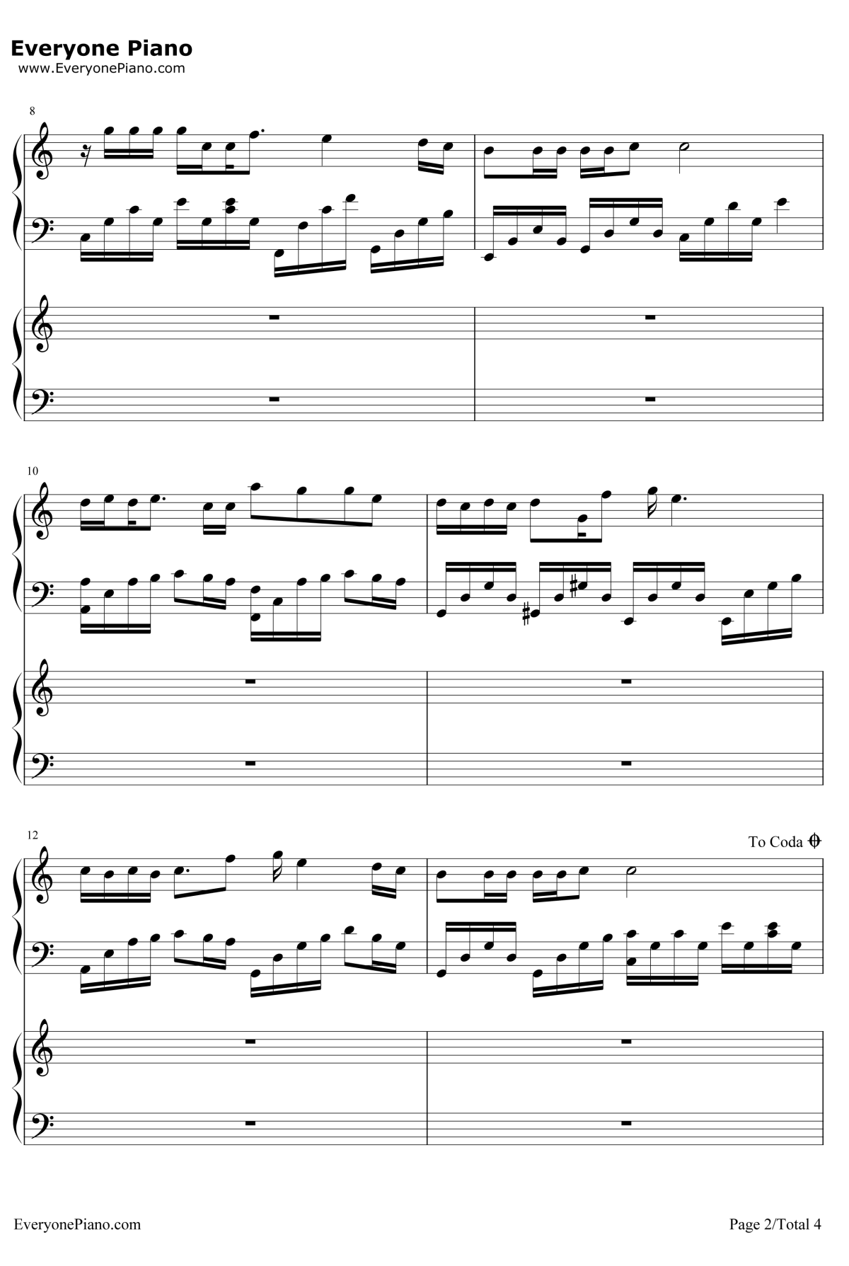 没有如果钢琴谱--梁静茹2