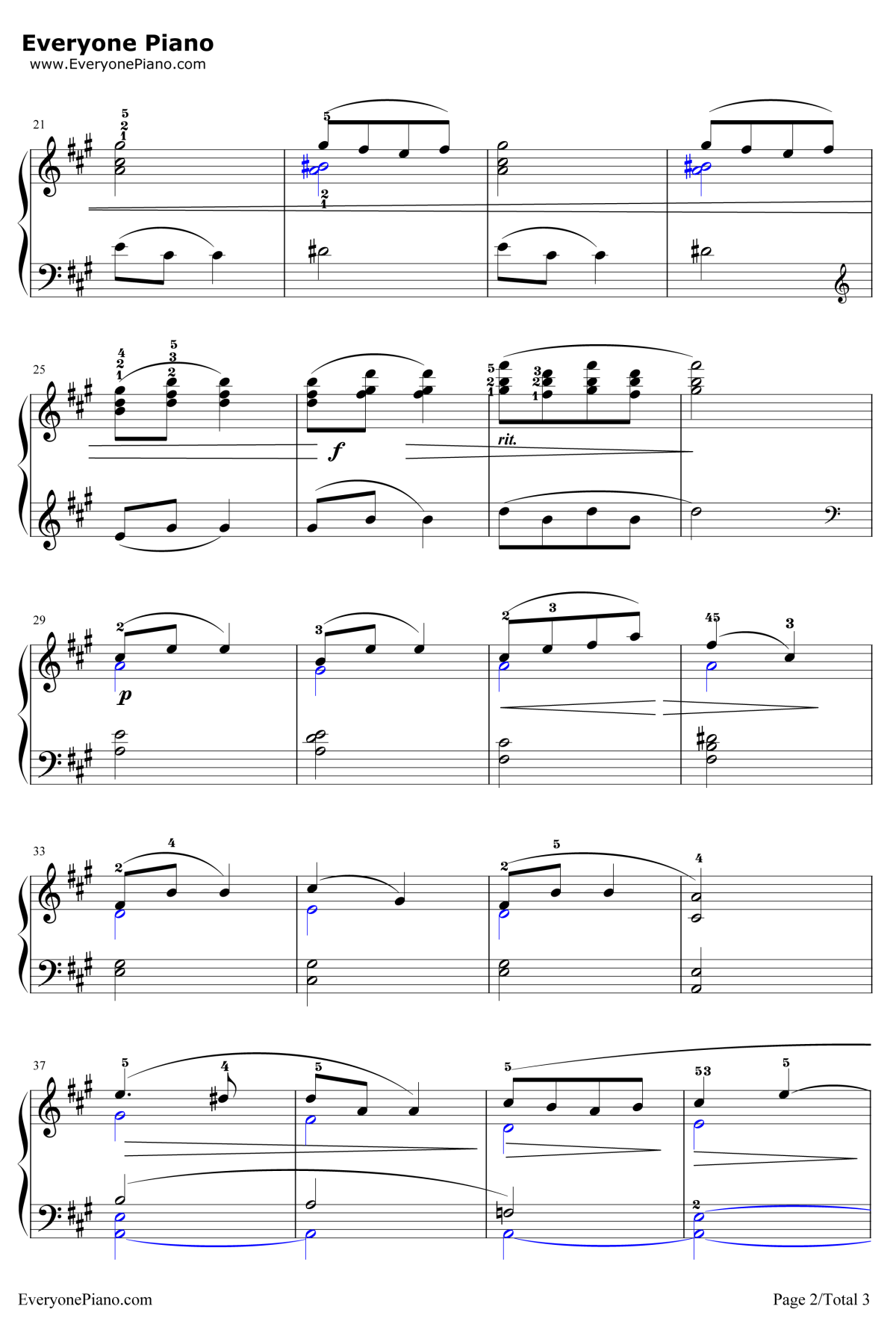 致野玫瑰钢琴谱-EdwardMacDowell-ToaWildRose2