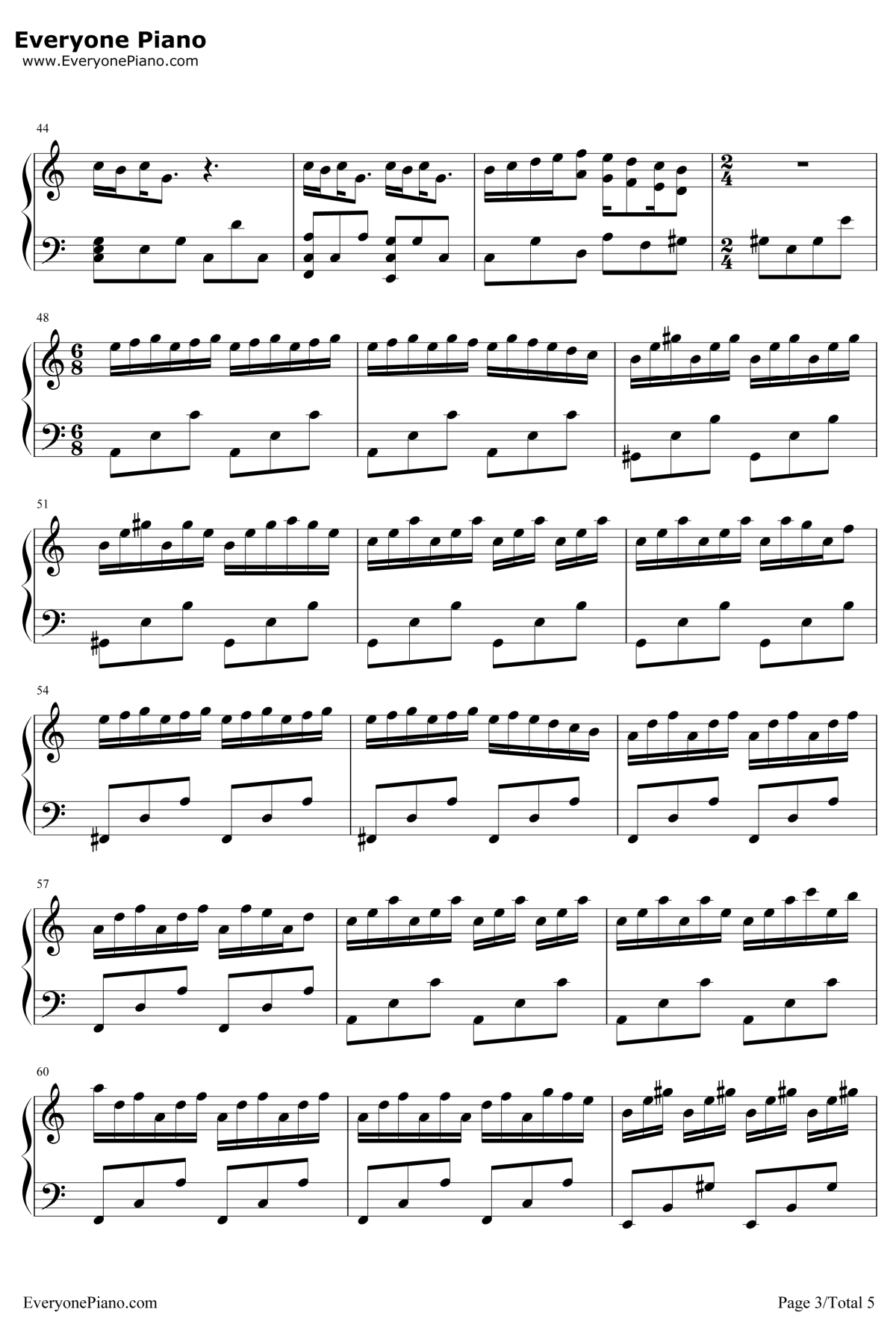 Human钢琴谱-KenArai-寄生兽OST3