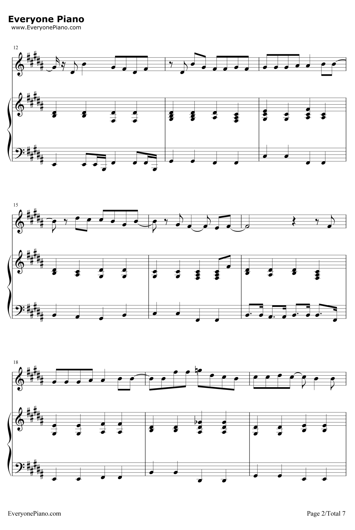 Try钢琴谱-AsherBook-名扬四海插曲2