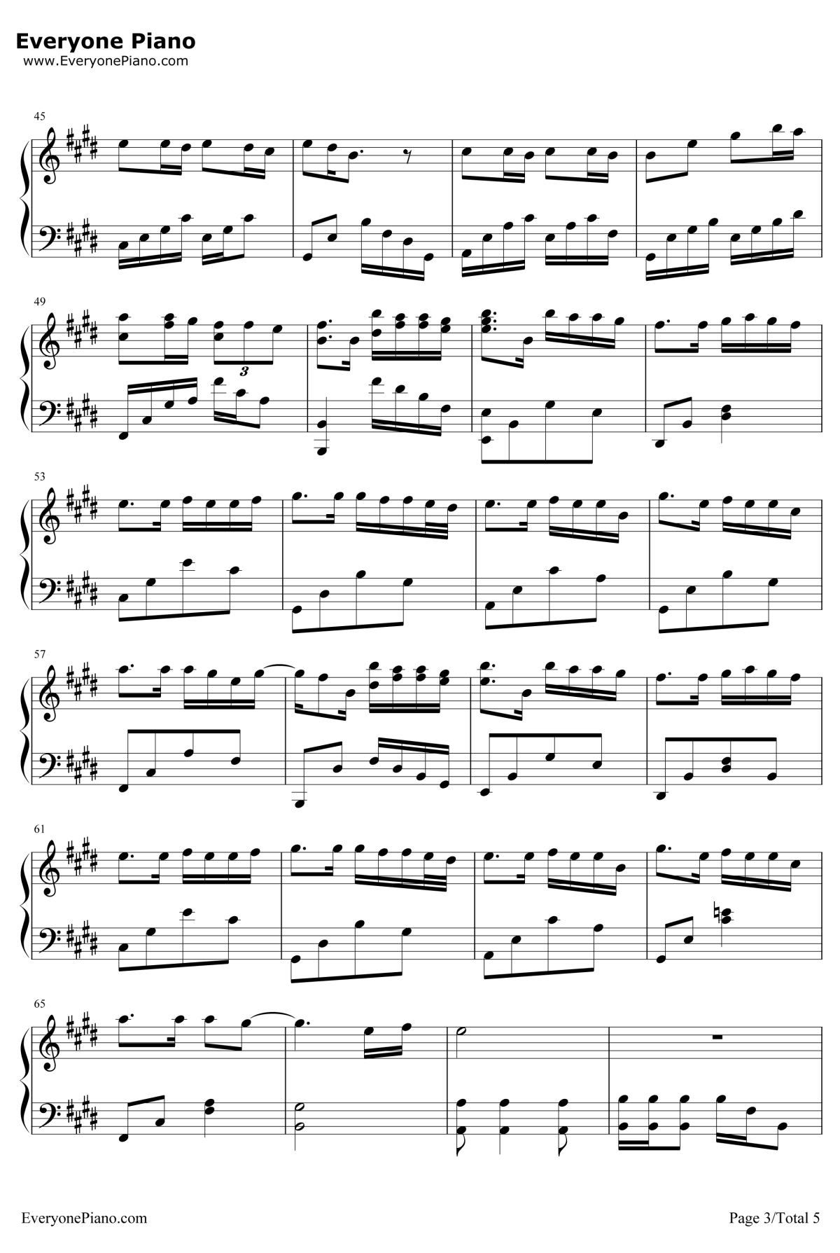 我很快乐钢琴谱-刘惜君3