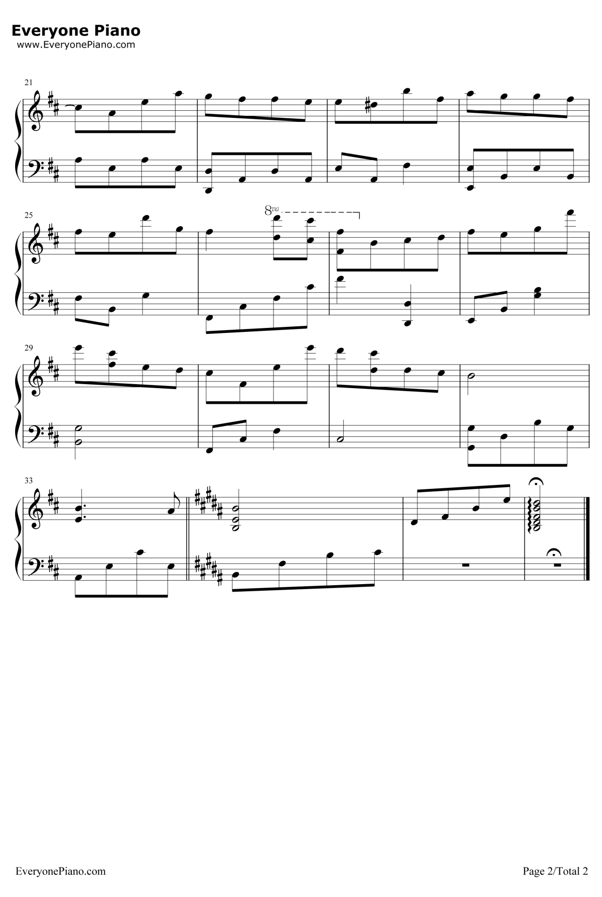 数码宝贝第四部的背景音乐钢琴谱-和田光司2