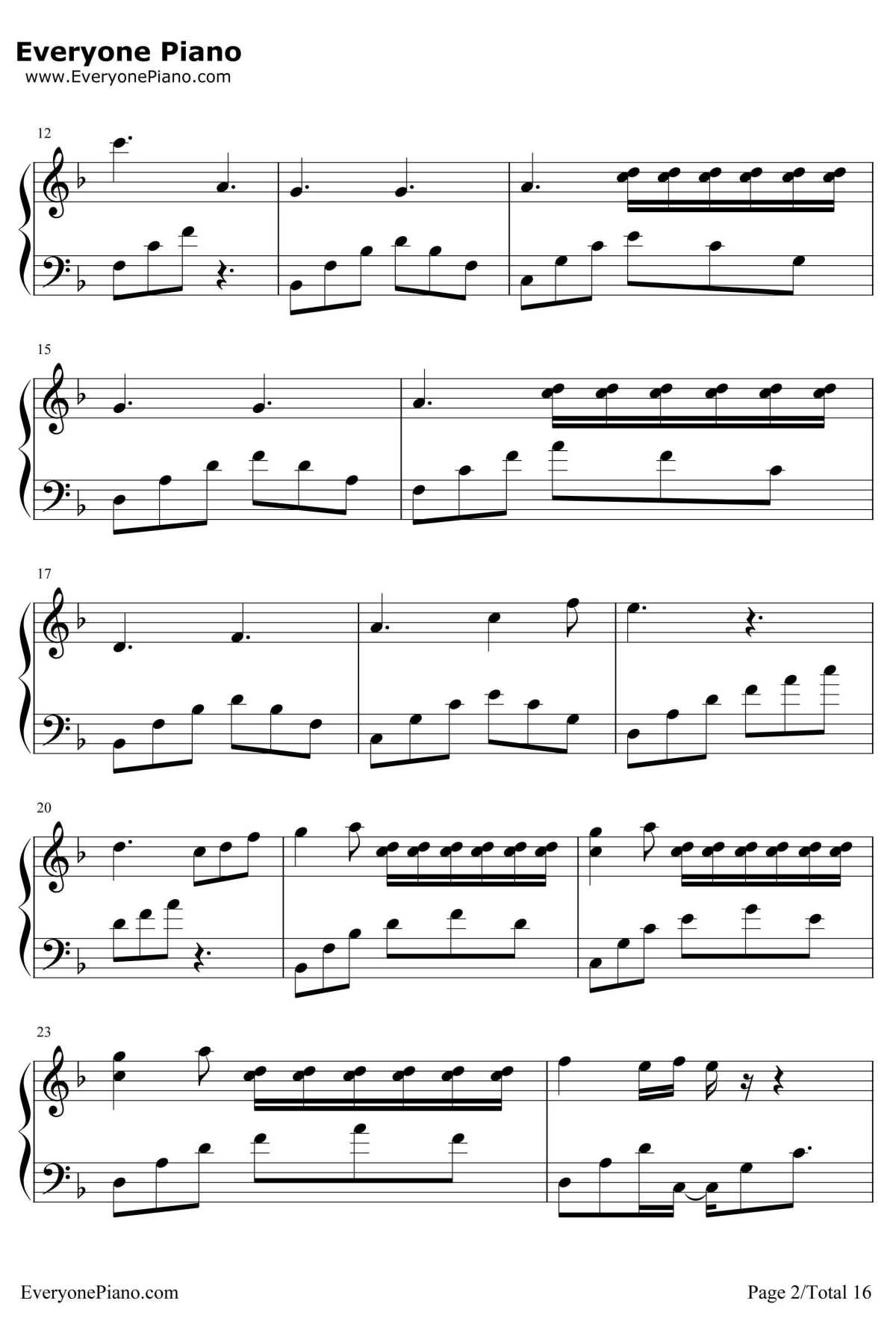 千本樱变奏曲钢琴谱-未知-千本樱变奏曲2