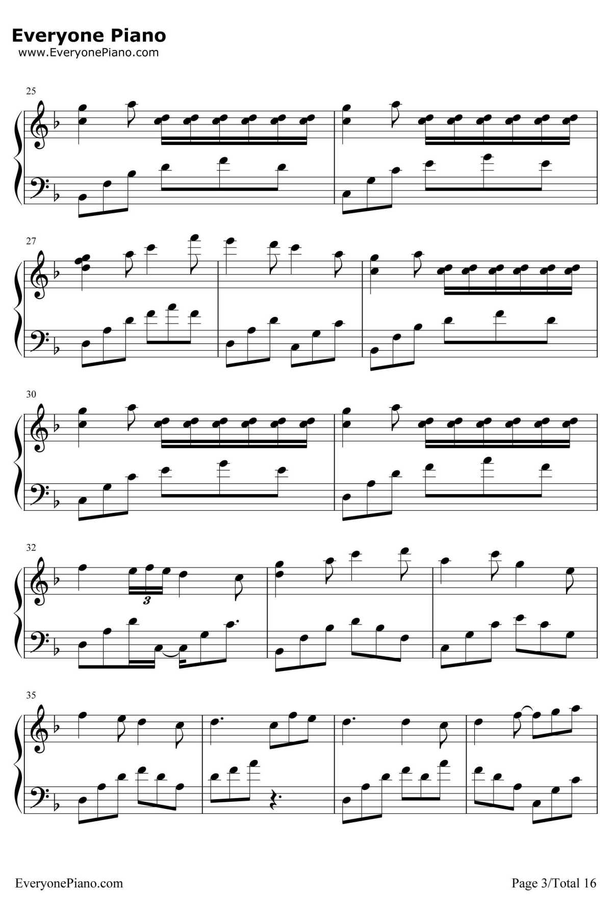 千本樱变奏曲钢琴谱-未知-千本樱变奏曲3