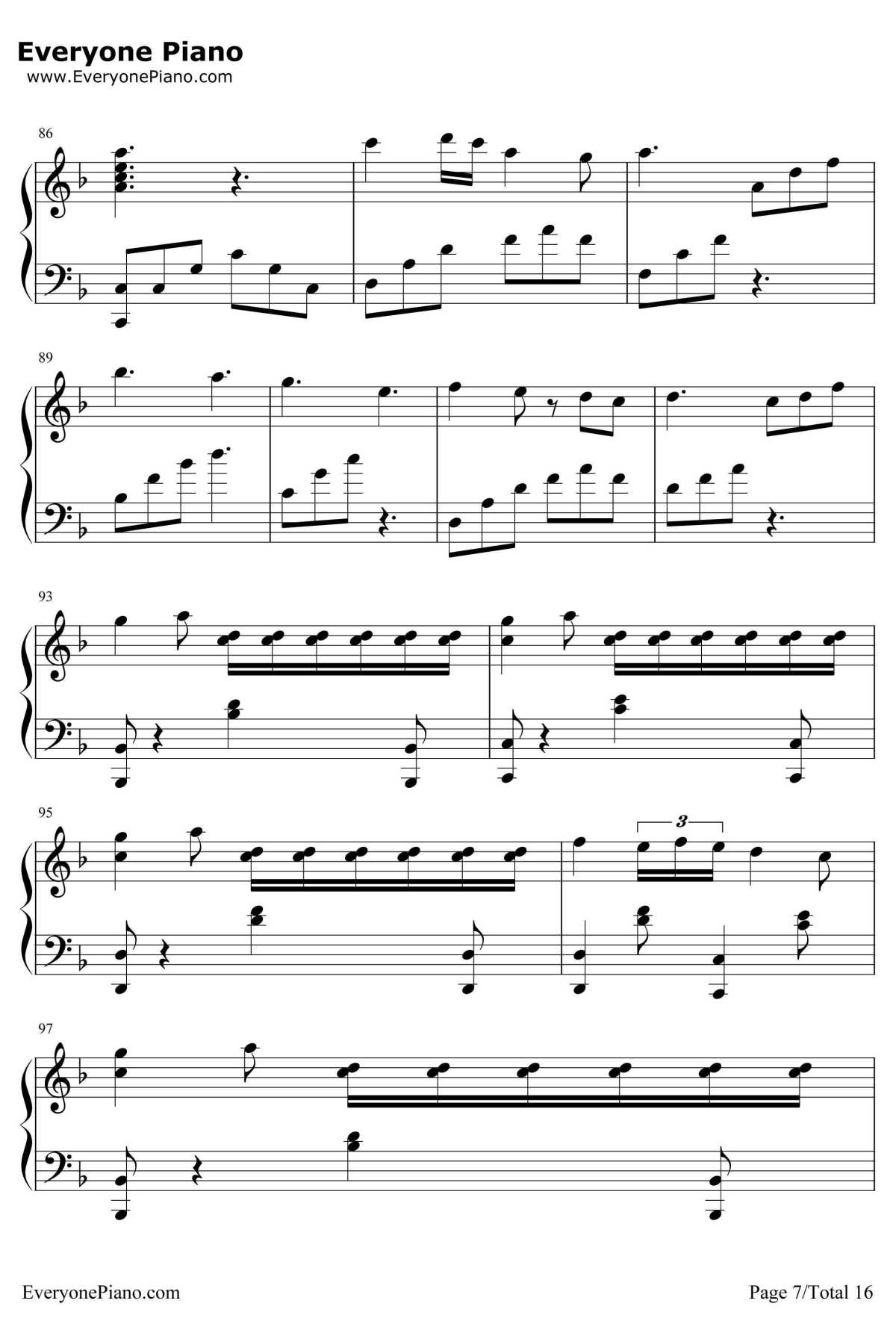 千本樱变奏曲钢琴谱-未知-千本樱变奏曲7