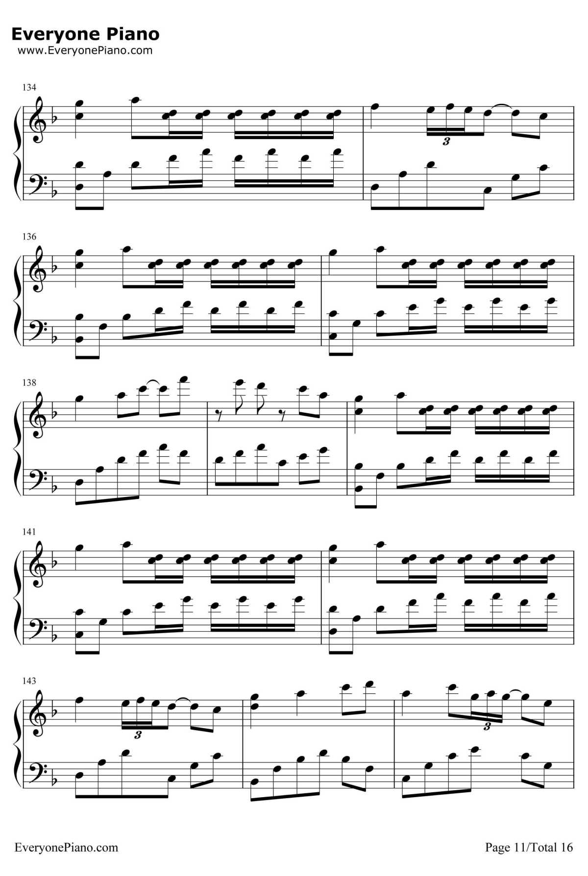 千本樱变奏曲钢琴谱-未知-千本樱变奏曲11