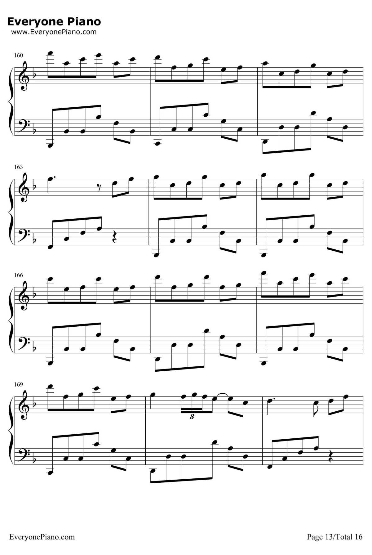 千本樱变奏曲钢琴谱-未知-千本樱变奏曲13