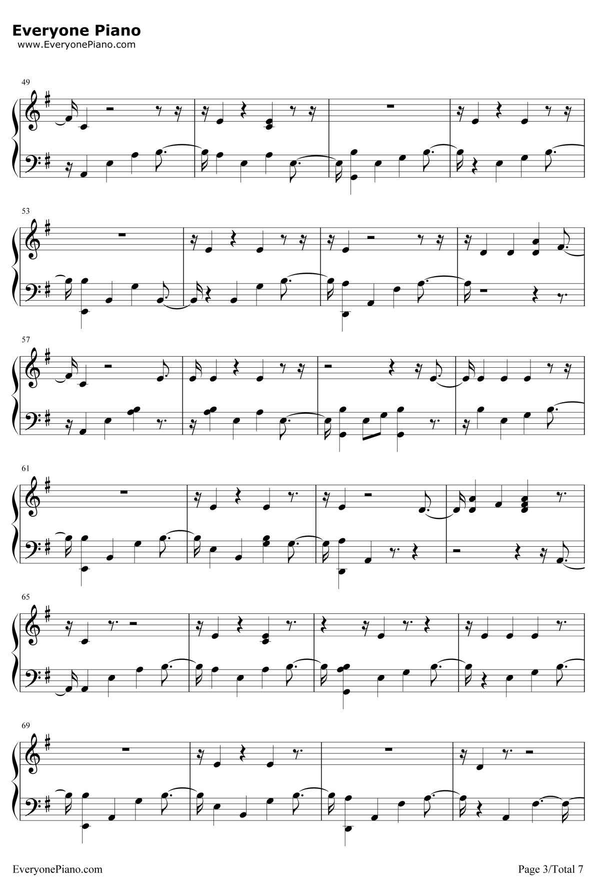 13 Beaches钢琴谱-LanaDelRey3