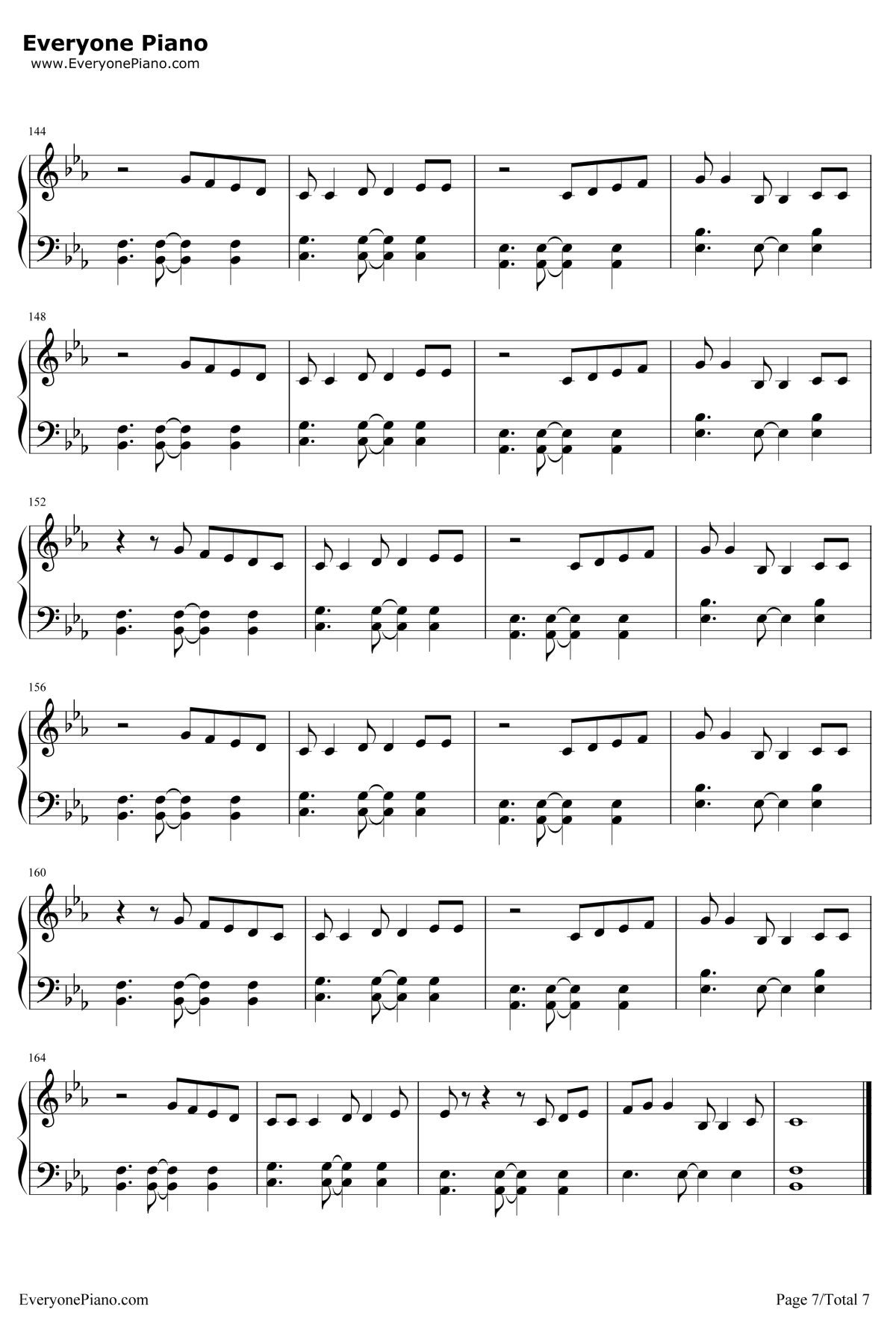 Without You钢琴谱-AviciiSandroCavazza7