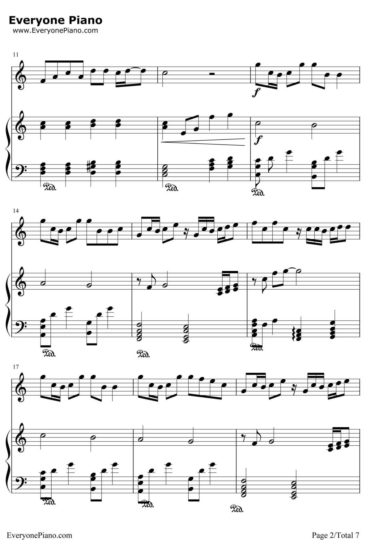 当你钢琴谱--林俊杰2