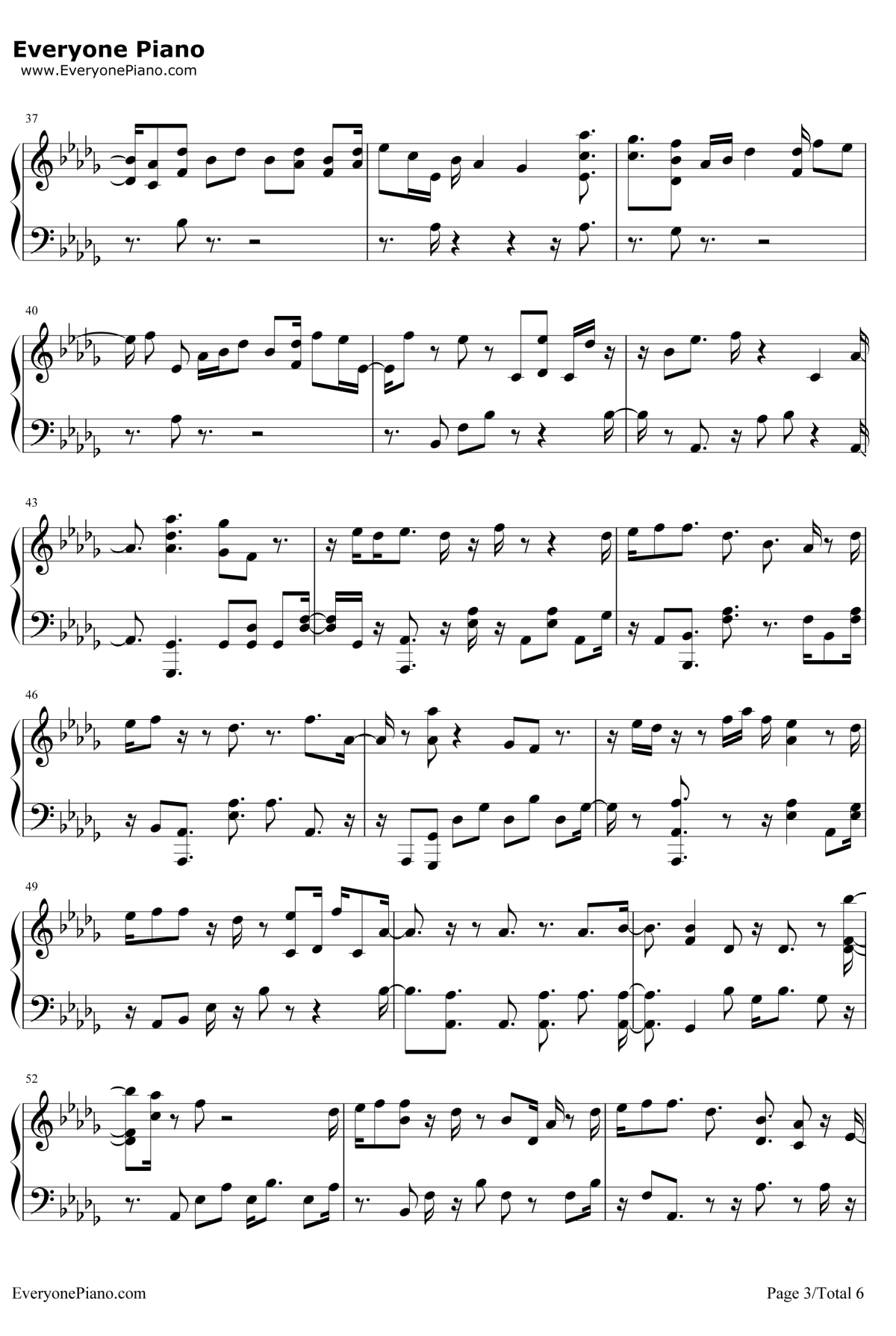 What U Do钢琴谱-EXO3