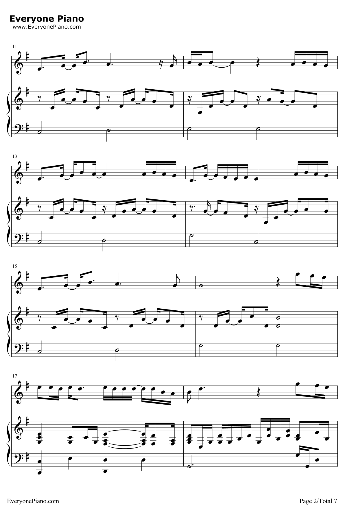 在人间钢琴谱-王建房2