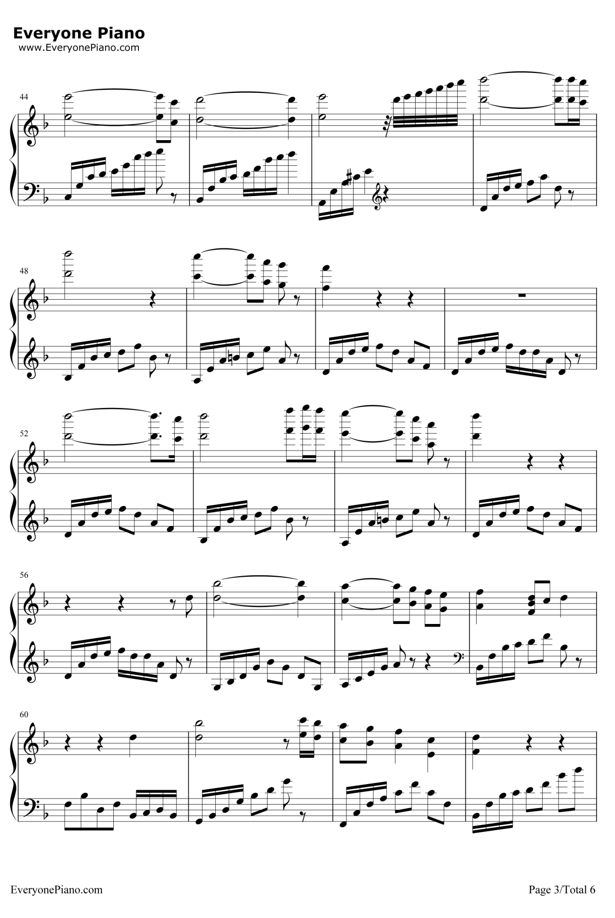 Beyond Rangoon Waters of Irrawaddy钢琴谱-马克西姆3