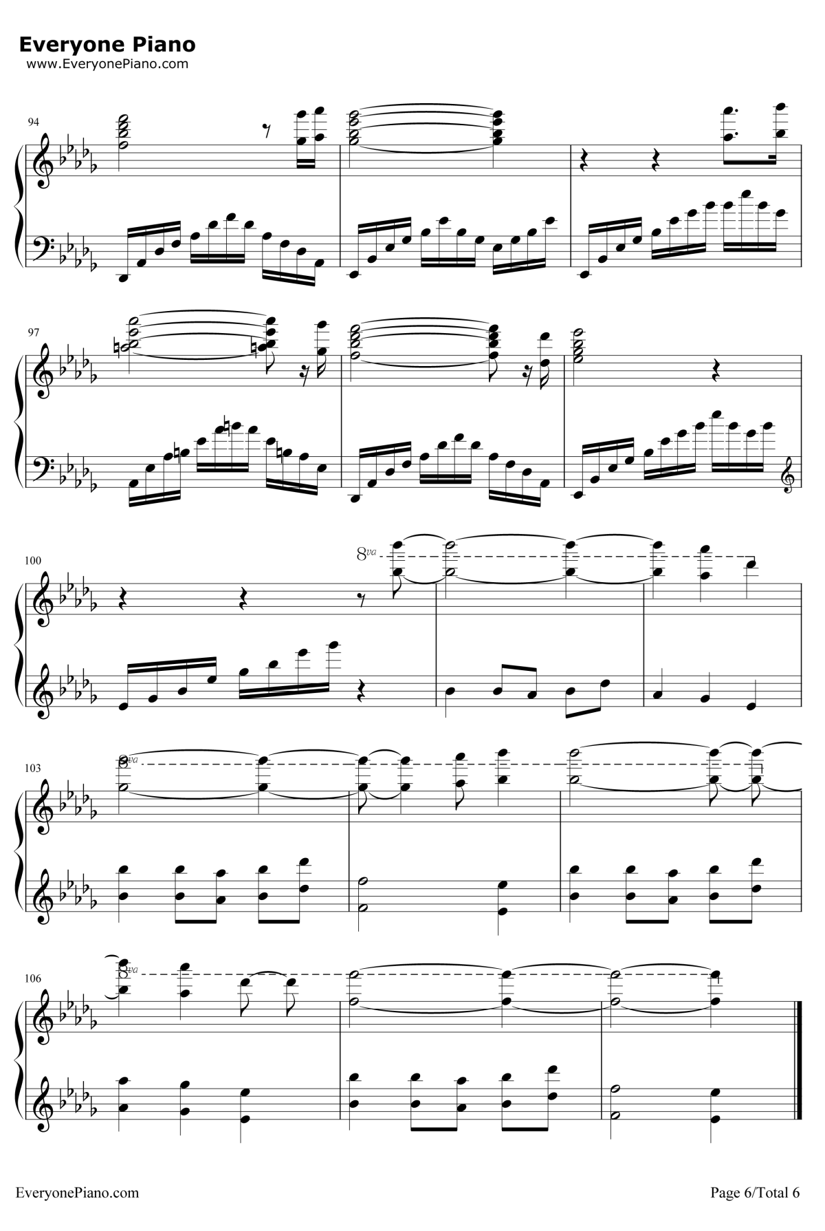 Beyond Rangoon Waters of Irrawaddy钢琴谱-马克西姆6