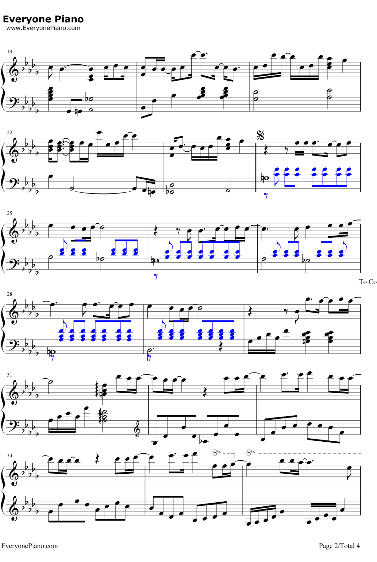 Crucify My Love钢琴谱-XJapan2