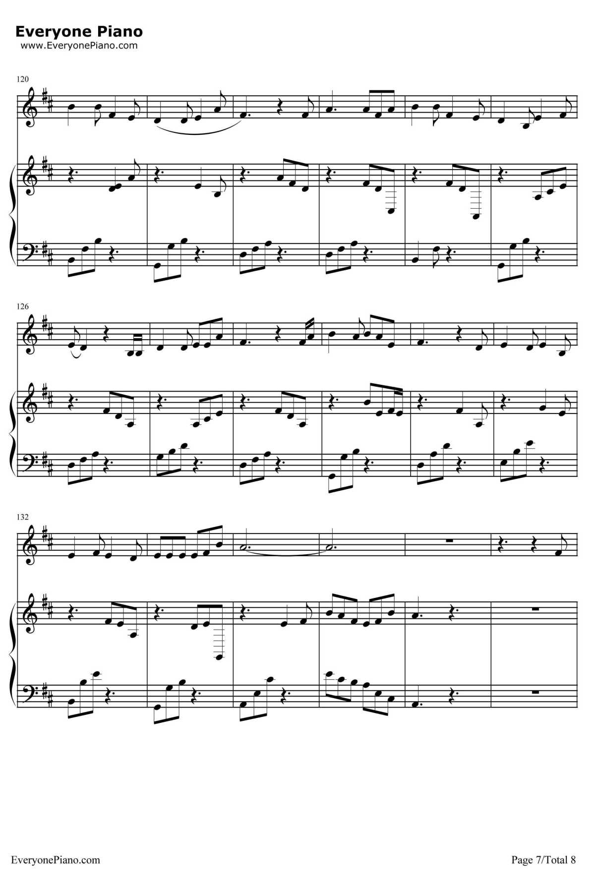 成都钢琴谱-赵雷-弹唱版7