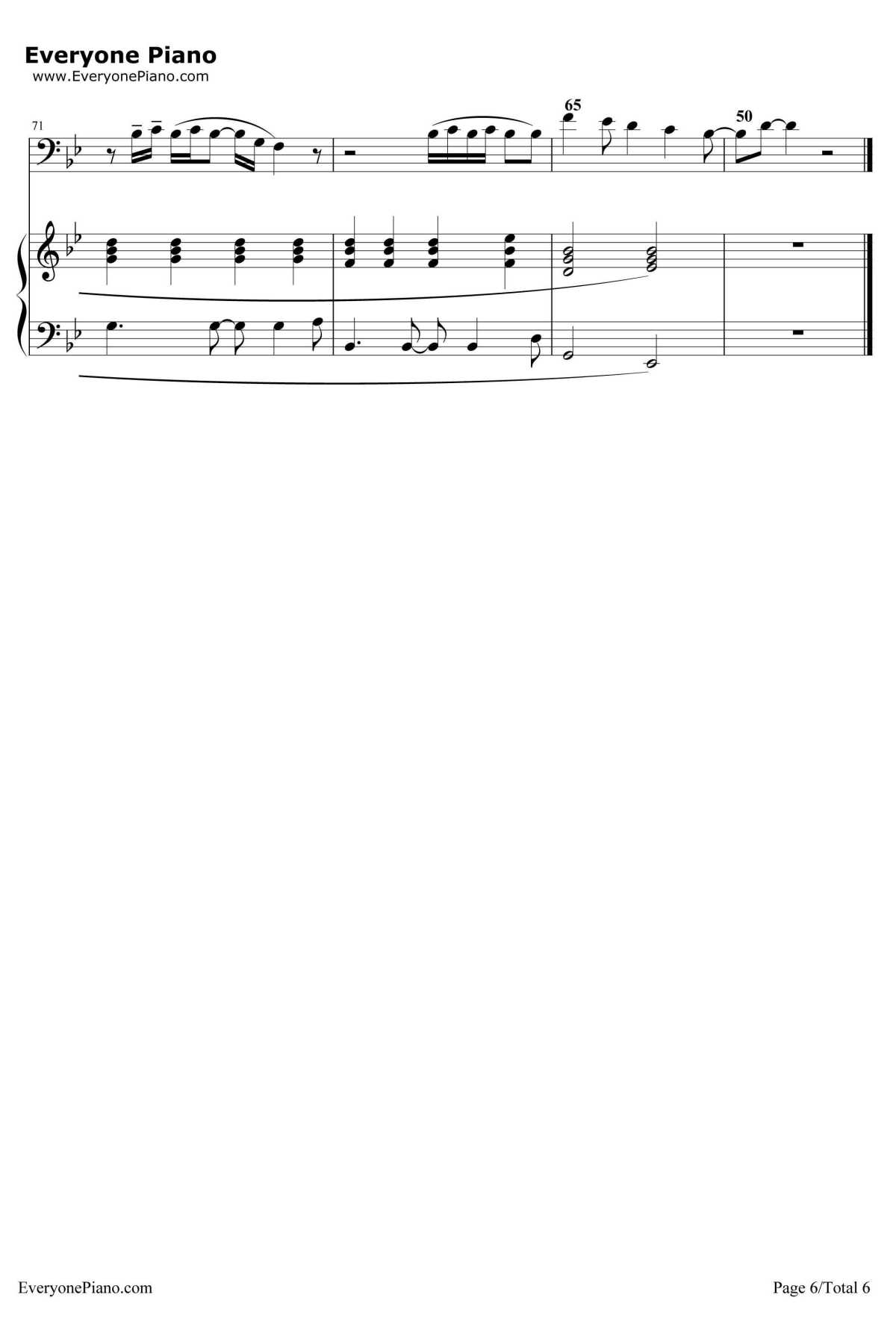 Just A Little Bit Of Your Heart钢琴谱-ArianaGrande6