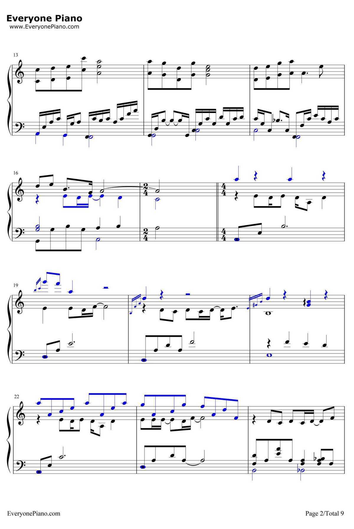 画情钢琴谱-姚贝娜-画皮Ⅱ宣传主题曲2