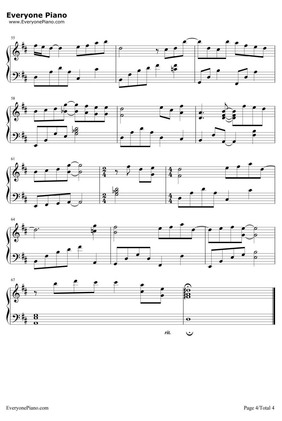 非你莫属钢琴谱-TANK4