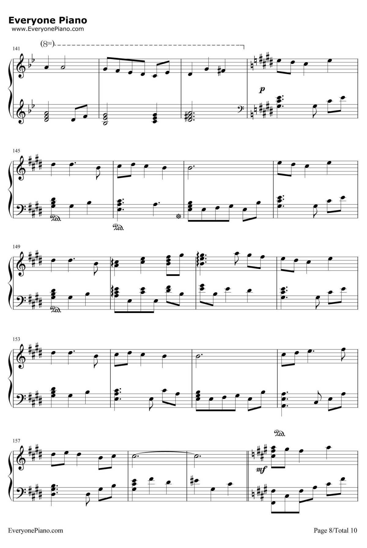 Everytime You Kissed Me钢琴谱-EmilyBindiger-潘朵拉之心OST8