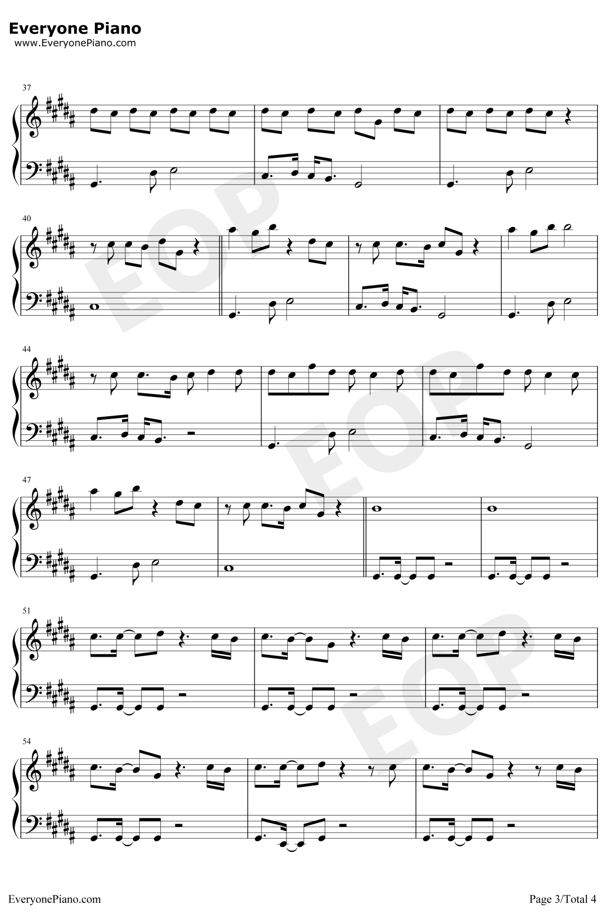 My Strange Addiction钢琴谱-BillieEilish3