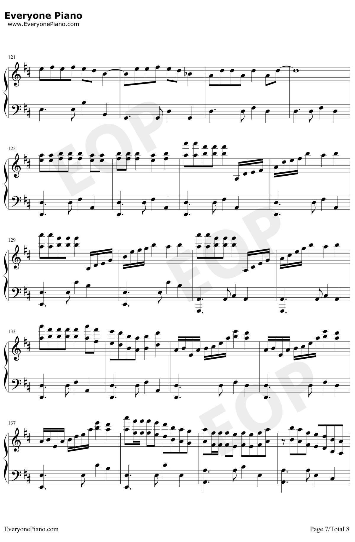 中国狂想曲钢琴谱-马克西姆7