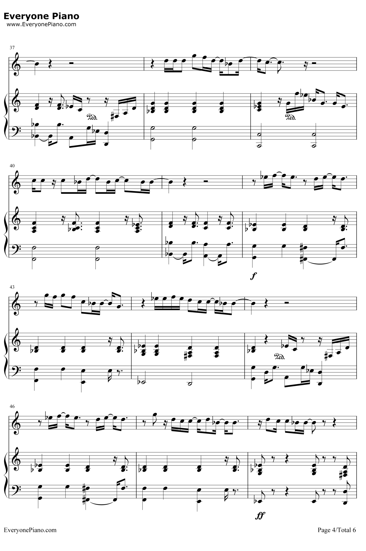 Sorry Seems to Be the Hardest Word钢琴谱-EltonJohn4