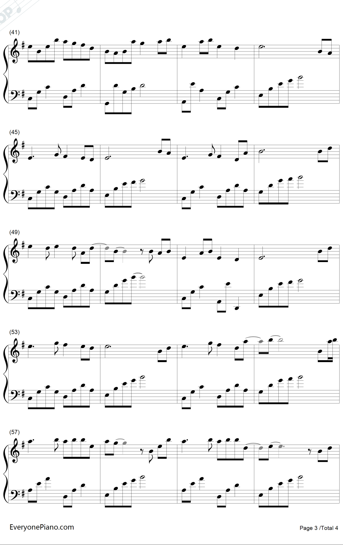 枫思秋月钢琴谱 -赵海洋3