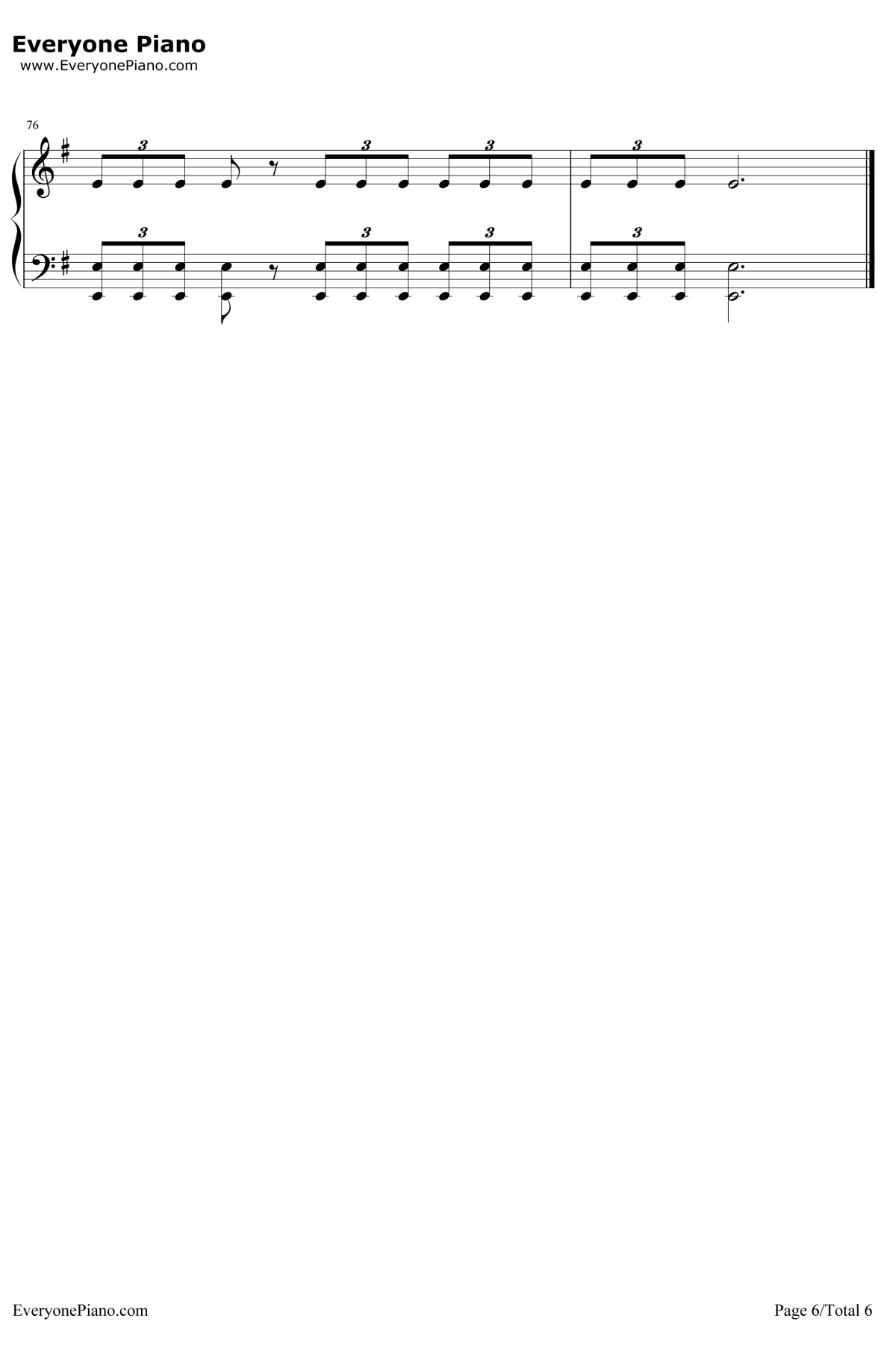 The Last of Us钢琴谱-GustavoSantaolalla-《美国末日》主题钢琴曲6