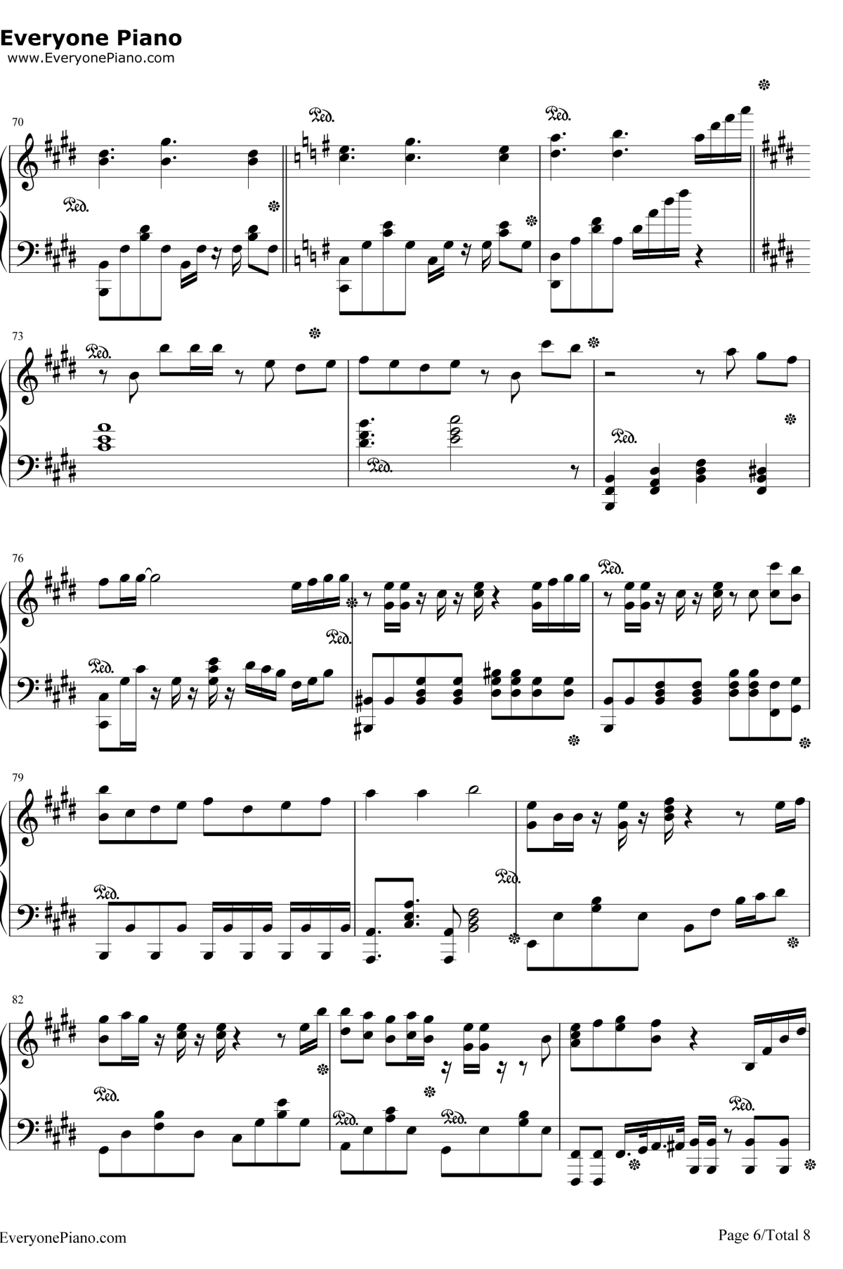 爱してるばんざーい！钢琴谱-μ's-ラブライブ!插曲6