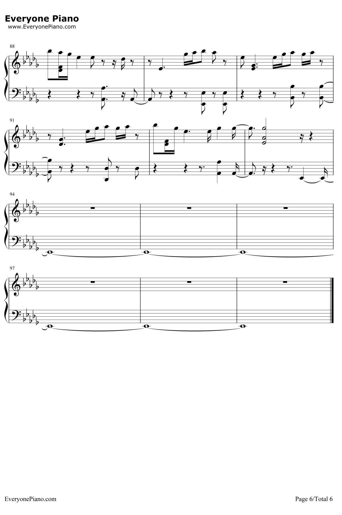Love So Soft钢琴谱-KellyClarkson6