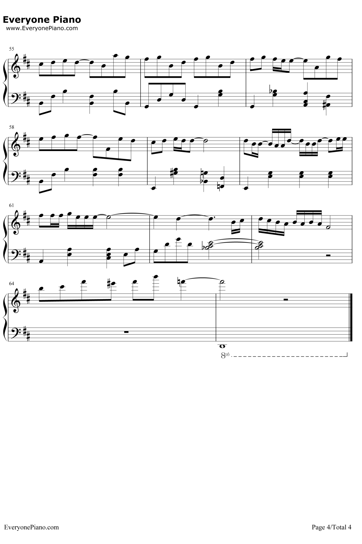 Kiss Goodbye钢琴谱-王力宏-我叫金三顺插曲4