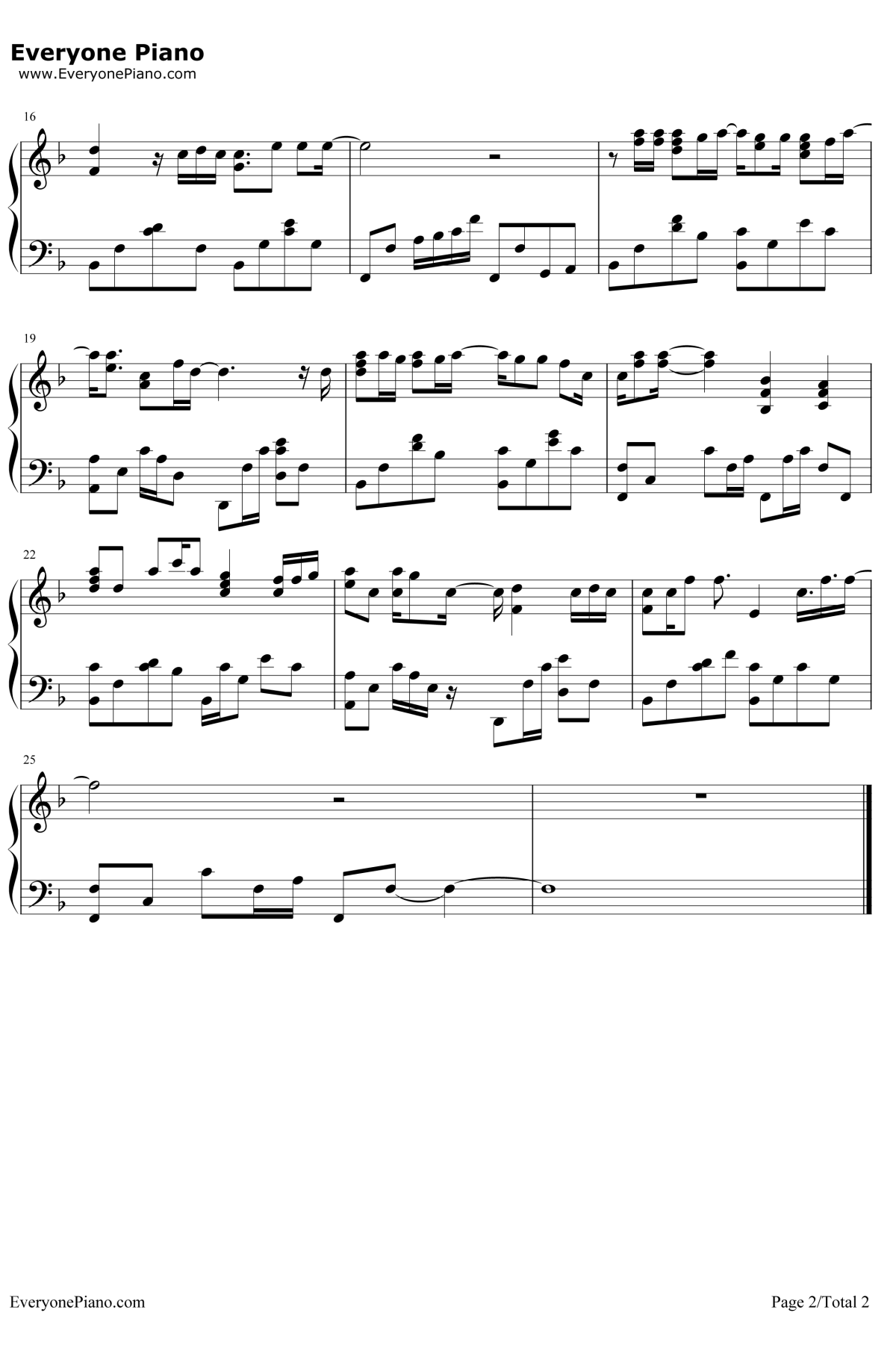 董小姐钢琴谱-左立-左立-EOP曲2