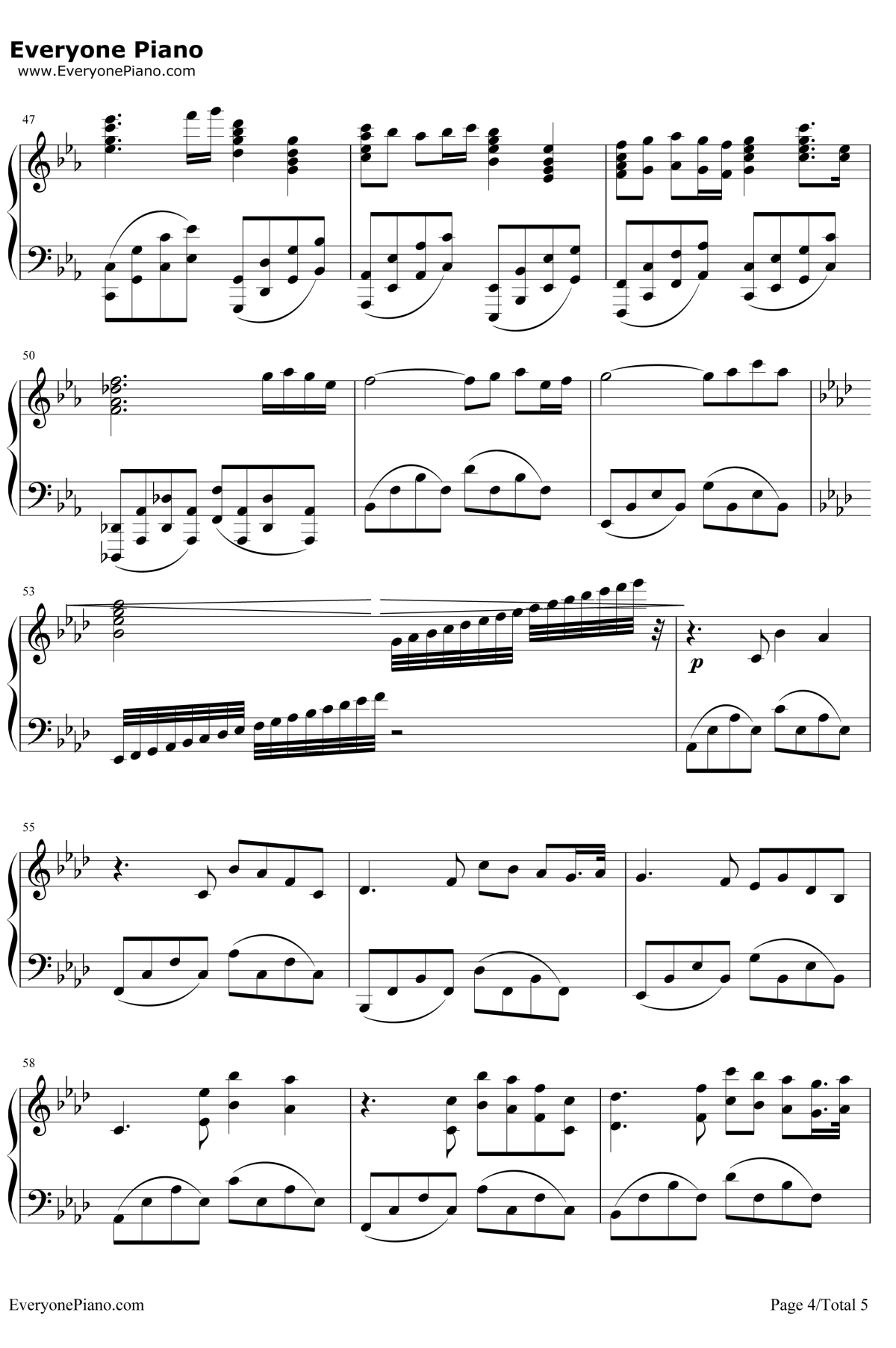 Adagio in CMinor钢琴谱 -雅尼4