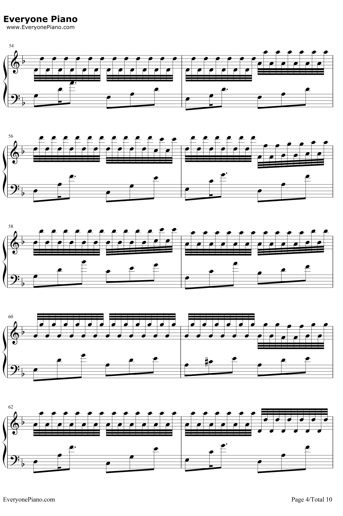 声声思钢琴谱 -林海4