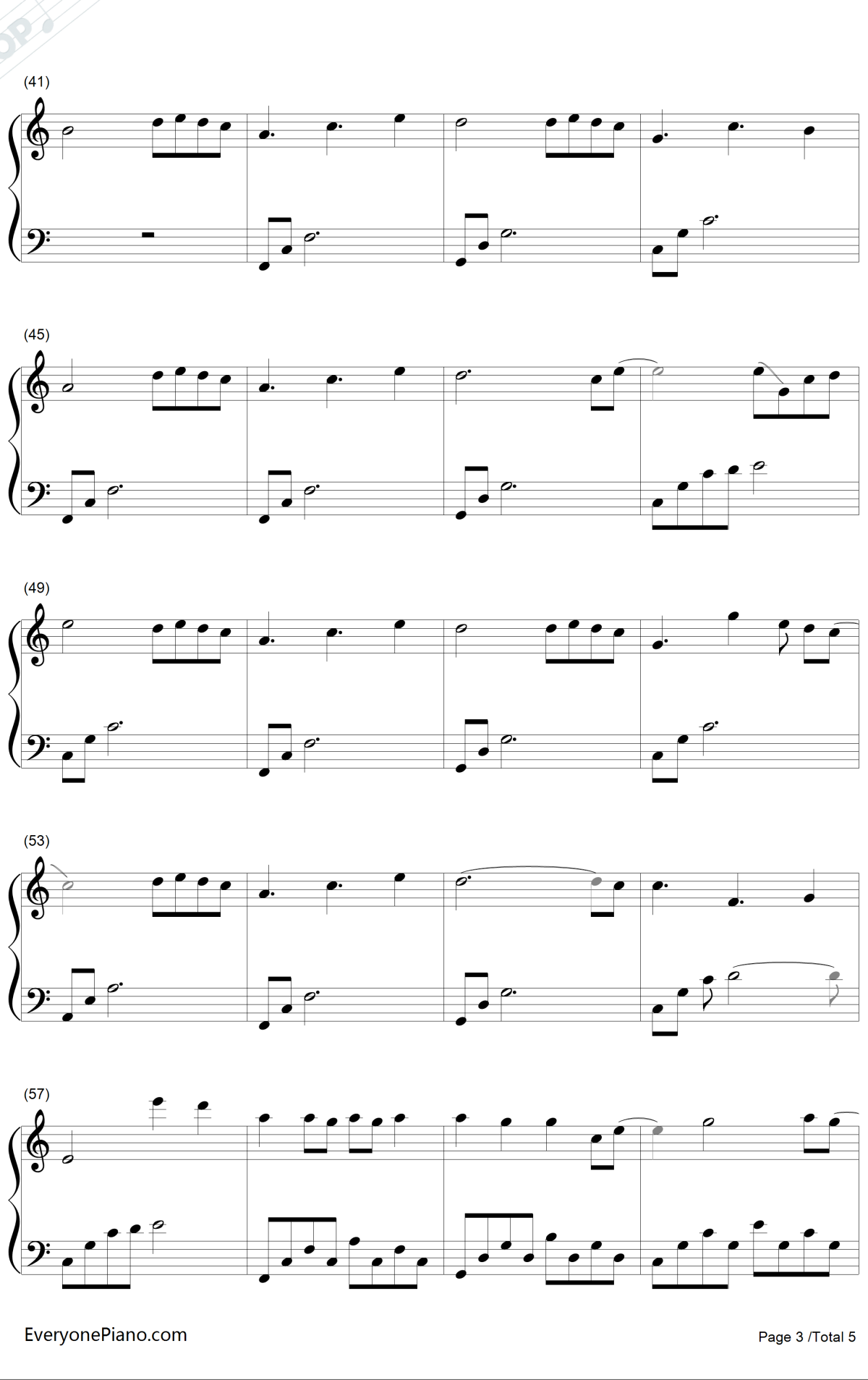 What Are Words钢琴谱-ChrisMedina-简单完美版3