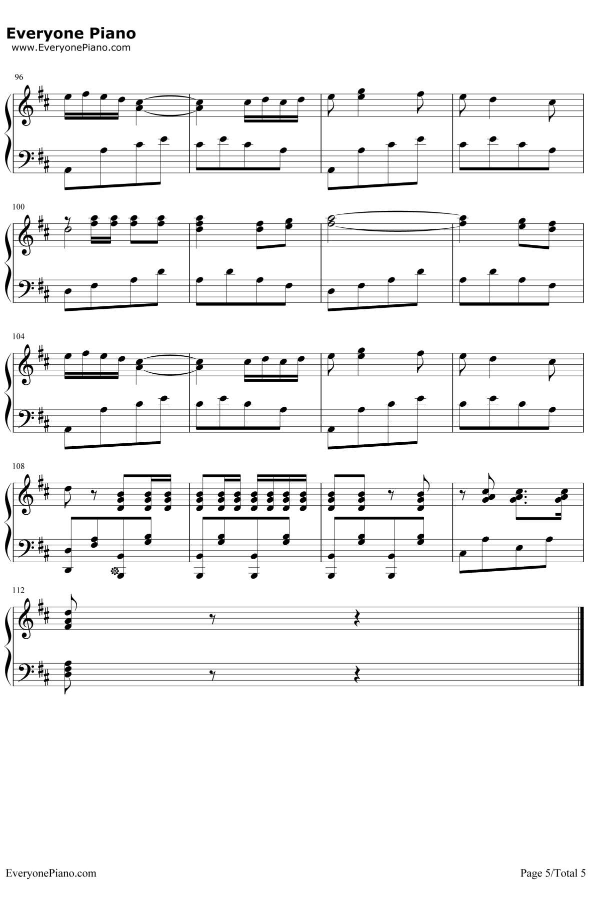 西班牙斗牛曲钢琴谱-未知5