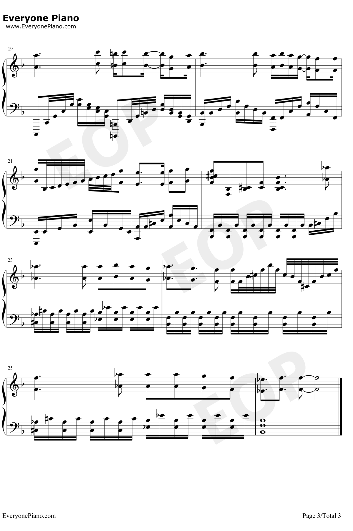 From the Edge钢琴谱-FictionJunctionLiSA-鬼灭之刃ED3