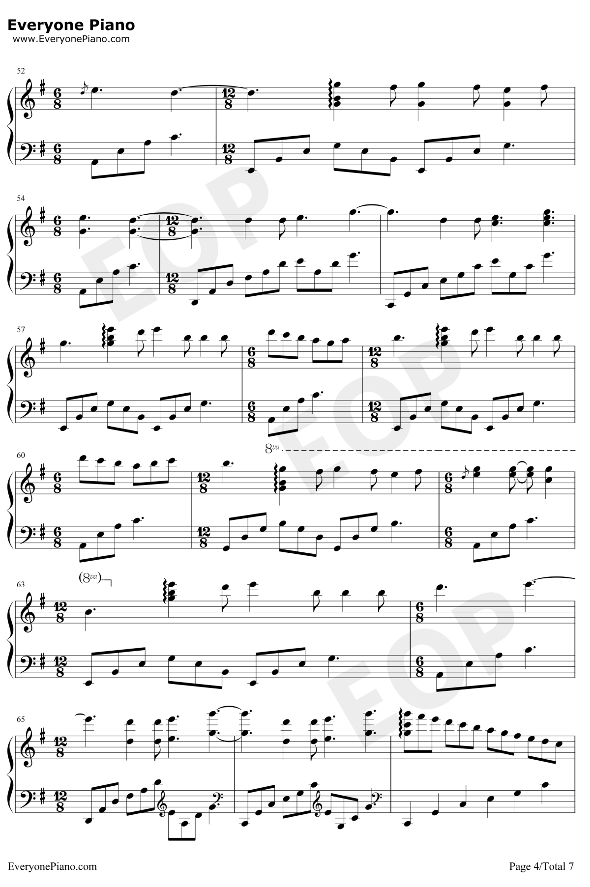 Shape of You钢琴谱-EdSheeran-版4